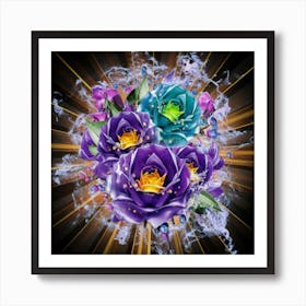 Gorgeous colorful spring flowers 6 Art Print