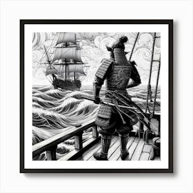 Samurai Art 37 Art Print