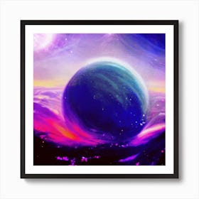 Space Painting Art Print