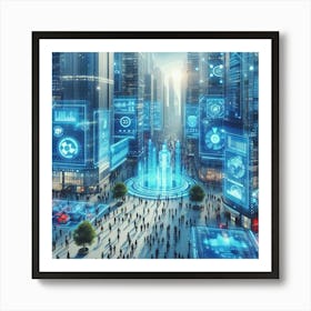 Futuristic City 21 Poster