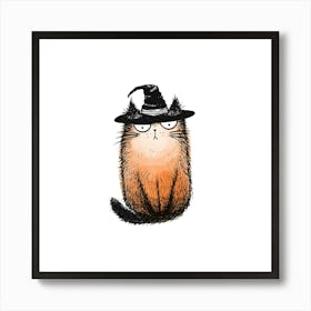 Witch Cat Art Print