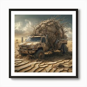 Truck In The Desert 4 Art Print