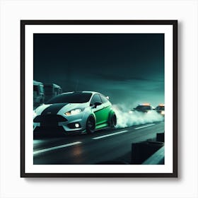 Ford Fiesta St Drifting Art Print