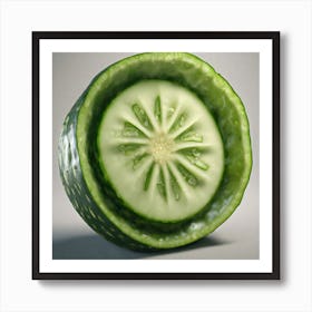 Cucumber Slice 3 Art Print