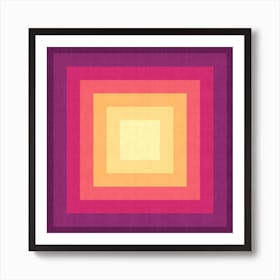 Gradient squares 4 Art Print