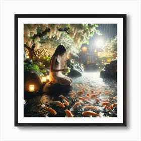 Koi Pond 10 Art Print