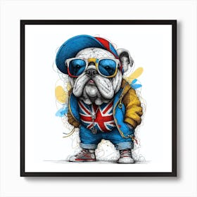 British Bulldog Art Print