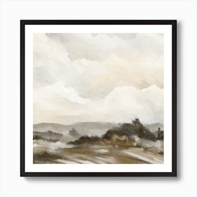 Landscape In Browns Art Print