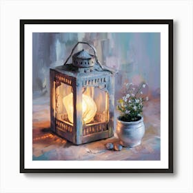 Candlelit Lantern 1 Art Print