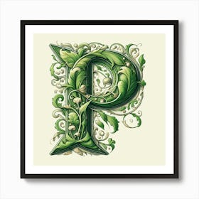 Letter P 1 Art Print