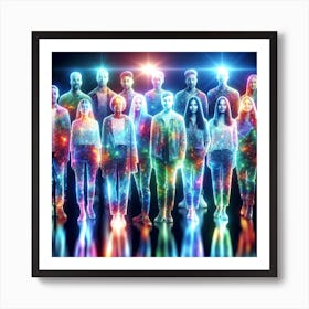 Group Of Dead People Standing Together Art Print