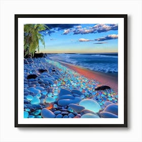 Pebbles On The Beach 1 Art Print