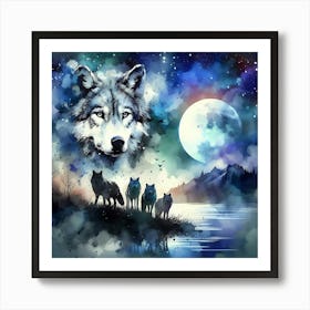 Creative Wild Animal Representation 78 Art Print