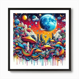 Psychedelic Art 37 Art Print