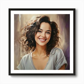 Portrait Of A Girl Art Print