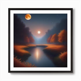 Harvest Moon Dreamscape 2 Art Print