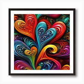 Hearts Abound Art Print