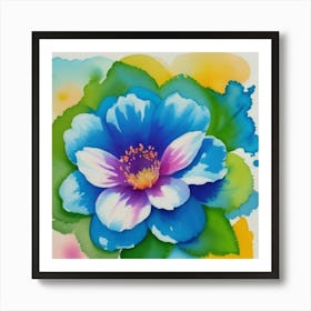 Blue Flower Art Print