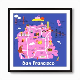 San Francisco Square Art Print