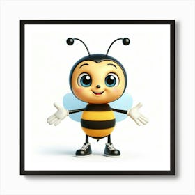 Cartoon Bee 5 Art Print