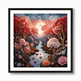 Surreal Love Garden By Csaba Fikker 16 Art Print