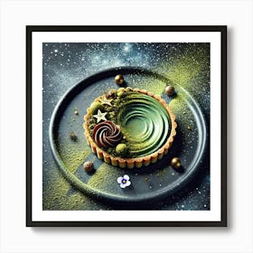 A Gourmet Dessert Titled Meteorite Melktert, Fea Art Print