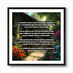 Garden In Bloom Art Print