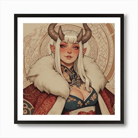 Demon Girl Art Print