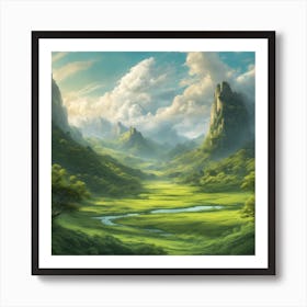 Fantasy Landscape Art Print