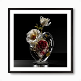 S 1527387089 Gs 7 Is 30 U 0 Oi 0 M Kandinsky 22 Flowers Encased In An Anatomical Glass Heart Art Print