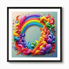 Rainbow - Rainbow Stock Videos & Royalty-Free Footage Art Print