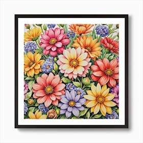 Daisies Art Print