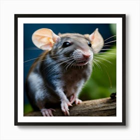 Rat On A Branch Art Print