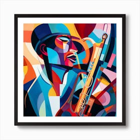 Saxophone Player 30 Art Print