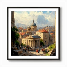 The story of a city Art Print