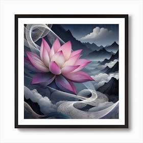 Lotus Flower 4 Art Print