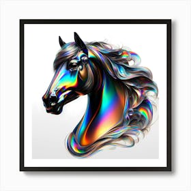 Glossy Horse Head Art Print