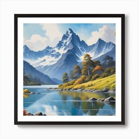 Mountain Lake Art Print