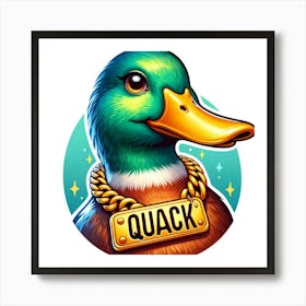Duck Chain Art Print