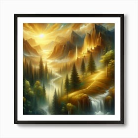 Landscape Painting Art Print