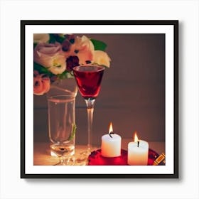 Craiyon 234016 Romantic Dinner Art Print