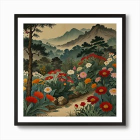 Default The Garden Of Morning Calm 1 South Korea Vintage Botan 3 Art Print
