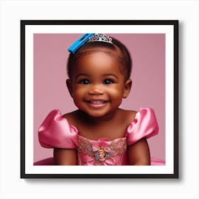 African pink princess Art Print