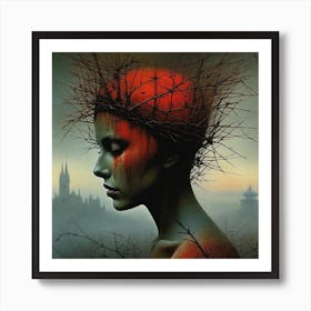 'The Head Of A Woman' Art Print