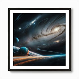 Galaxy In Space Art Print