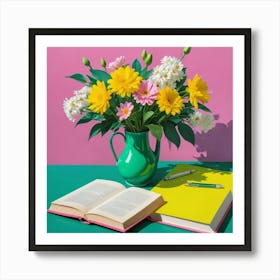 Flowers In A Vase 1 Art Print