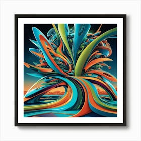 Abstract Tree Art Print