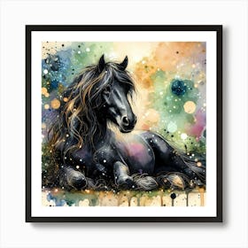 Creative Horse Beauty Illustration Nr 262 Art Print