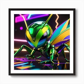 Neon Ant 1 Art Print