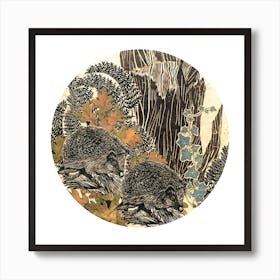 Forest Path Square Art Print